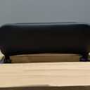 Amazon Basics Folding Stool with footrest, 300lb Capacity, 24" Height, Black, Set of 2