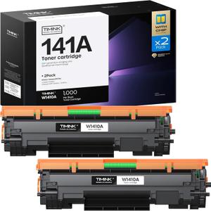 141A Toner Cartridge, 2 Pack High Yield Compatible with HP 141A W1410A 141X W1410X Black Toner Cartridge Work for LaserJet Pro M110w MFP M139w M140w Printers (Black)