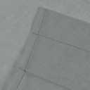 DUALIFE 2 Panels Grey Sheer Valance - Basement Semi Sheer Valances for Kitchen Window Dressing with Rod Pocket (Gray,52 by 18 Inches Long)