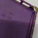 Cute Compatible with iPhone 17 Pro Max Case,Luxury Bling Butterfly with Foldable Stand Kickstand for Women Girls,Glossy Mirror Shockproof Protective Case for 17 Pro Max 6.9(Purple)