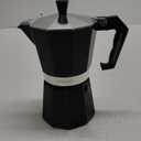 Primula Classic Stovetop Espresso and Coffee Maker, Moka Pot for Italian and Cuban Caf Brewing, Greca Coffee Maker, Cafeteras, 6 Espresso Cups, Black
