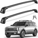 KINGGERI 330lbs Roof Rack Cross Bars for Kia Telluride 2026 2027 | with Flush Side Rails, Lockable Heavy Duty Rooftop Aluminum Roof Rails Crossbars Cargo Anti-Theft Luggage Accessories