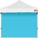 MASTERCANOPY 10x10ft Canopy SunWall Instant Canopy SideWall for Pop Up Canopy Tent Gazebos, UV Protection Sidewall Only, Spliceable (1 Pack, Sky Blue)