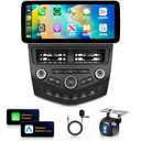 8Core 4+64G Car Stereo for Honda Accord 7th 2003-2007 Wireless Carplay Android Auto,12.3" 1920 * 720P IPS Touch Screen,Android/GPS/WiFi/32EQ DSP/59UI/BT5.0/DAB/FM/SWC/Backup Camera for Accord Radio