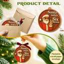 2 x 67 Christmas Ornament - 67 Ornaments for Christmas Tree, Santa Says Six Seven 2025 - Funny 6 7 White Elephant Gifts, Fun for Teen, Kid - Viral Decoration - Meme Acrylic Xmas Gifts