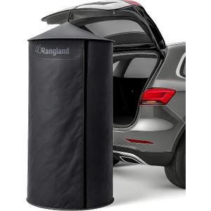 Portable Changing Room Tent - Instant Pop Up Privacy Pod with Suction Cup for SUV Liftgate, for Camping, Shower, Beach and Toilet Stall (Carrying Bag Included) (Black)