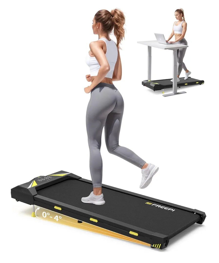 Walking Pad with Incline, 2.5HP Under Desk Treadmill for Home Office, 4 in 1 Treadmill for Walking Running with APP, Remote Control
