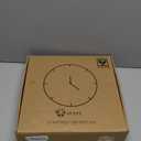 12 Inch Night Light Wall Clock, Glow in The Dark Large Digital Display Kids Birthday Present, Silent Battery-Operated LED Wall Clocks for Bedroom Living Room Kitchen