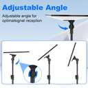 Starlink Mini Tripod Mount with Adapter, 270 Tilt Angle Adjustable Starlink Mini Kit, Height Adjustable Starlink Mount, Ground Nail Design, for Outdoor Camping, Travel, Rv (Balck)