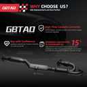 Black Rear Catalytic Converter w/Flex Pipe Fit for 3.5L 2007-2018 Nissan Altima, 2009-2014 Murano, 2011-2014 Quest, 2013-2015 Pathfinder, 2014-2016 I-nfiniti JX35 2013 QX60(EPA Compliant)