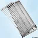 4 x 18 7/16" x 7 5/8" Stamped Stainless Steel Cooking Grate & Emitter Set for Charbroil Tru-Infrared Pre-2015 463271314 463241414 463271313 466241413 463224912 for Charbroil Grill Replacement Parts
