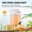 VEVOR Beverage Dispenser, 5 Gallon *2 Drink Dispensers for Parties, Plastic Juice Dispenser with Spigot and Lid, Iced Tea Lemonade Juice Water Dispenser, for Restaurants, Hotels, Parties, 2 Pack (EXP 12/31/36)