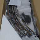 48" 24-Light Wagon Wheel Chandelier Farmhouse, Extra Large Chandeliers for High Ceilings, Industrial Vintage Black Chandeliers for Dinning Room, Entryway, Foyer, Living Room