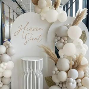 Heaven Sent Decal - Baby Shower Decorations, Gender Reveal Party Balloon Arch Sign, Heaven Theme Birthday Party Supplies (Heaven Sent Decal Brown)