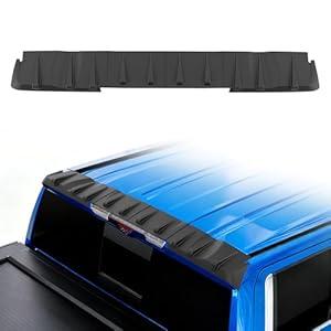 TIEZFUL Truck Rear Roof Protector Fit for Chevy Silverado 1500 2500 3500 20202025 Accessories TPE Roof Spoiler Fit for GMC Sierra 1500 2500 3500 20202025 Exterior Accessory Cab Roof Spoiler Mat
