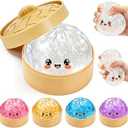 Squishy Toy, Crazy Fun Squishies Squeeze Stress Balls with Food Steaming Box, Stretchable Squishy Squeeze Toys for Holiday & Birthday Gifts