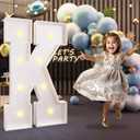 imprsv Marquee Light Up Letters, 3FT Marquee Letters for Birthday Baby Shower Wedding Decorations Light Up Letters for Engagement Party Decor, Large Marquee Letters for Party Decorations, Letter K (3 feet)