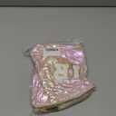 Hiroyuki Iridescent Makeup Bag, 14 inches Cosmetic Bag, Large Capacity Travel-Friendly Pouch (Plain,  Pink)