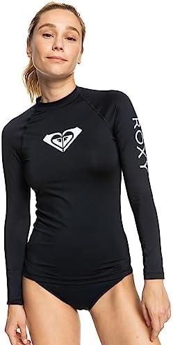 Roxy Women's Rashguard – UPF 50+, Compression Fit, Surf, Hiking, Volley, Workout, Yoga, Quick-Dry Swim Shirt XL