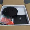 LAATOOREE Small Round Side Tables Set of 2, Wood Pedestal Drink Tables, Accent Coffee End Tables with Solid Wood Leg for Small Space, Living Room, Bedroom, Corner (2, Black)