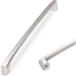 COTYKILEY 10 Pack 12.6 Inch(320mm) Brushed Satin Nickel Kitchen Cabinet Handles Silver Cabinet Pulls Cabinet Door Handles Kitchen Cabinet Hardware Cupboard Drawer Pulls Dresser Handles