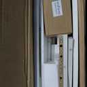 Over The Toilet Storage Cabinet, 32 Inches Width Farmhouse Storage Cabinet Over Toilet with 2 Barn Door, Toilet Paper Holder Stand, Toilet Rack for Bathroom, Laundry, Restroom, White