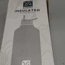 Insulated Water Bottle | Thickened Stainless Steel Vacuum Metal | Portable Sports Half Gallon Large Water Jug for Gym and Hiking with Straw, Carrier Bag, Handle Strap | BPA-Free 64 oz (Advanced Black)