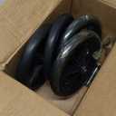 MBAIYO 4 Pack 8 Inch Wheelchair Walker Wheels, Rubber Walker with Wheels Anti-Slip PU Tires Wheelchair Wheel Replacement Durable ABS Hub Easy Install Front Wheel