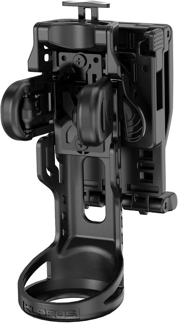 Klarus AH3 Upgraded Flashlight Holster: 360 Rotation, 1-Second Tactical Access, Triple-Lock Security, Duty Belt Flash Light Holder