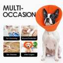 AOFITEE Large Dog Cone, Soft Dog Cone Collar to Stop Licking with Buckles (Red)
