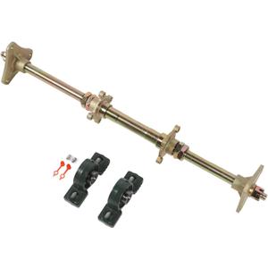 Kart Rear Axle Kit, 24 Inch Heavy Duty Shaft Complete DIY Set for Karts ATVs 4x4s Drift Trikes Durable Construction for Racing and Fun