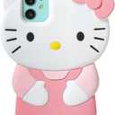 Cartoon Case for iPhone 14 Plus 6.7"（2022）, Fashion Cute 3D Kawaii Soft Silicone Protective Gel Shockproof Gel Back Cover for Kids Women Girls Boys (Pink-1)