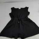 ANRABESS Romper for Women Short Jumpsuit Summer Casual Dressy Sleeveless Outfits Beach Vacation 2025 Trendy One Piece Clothes M