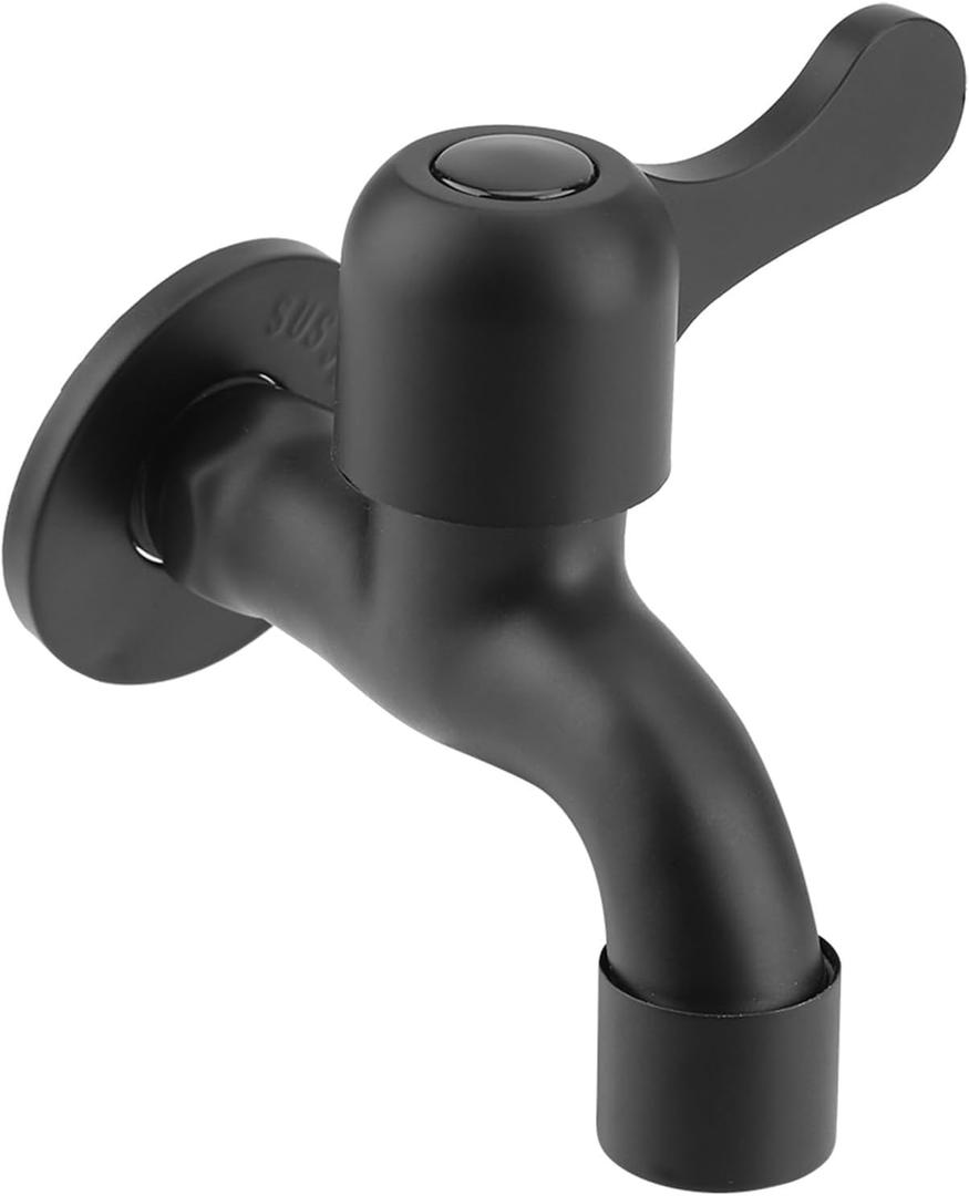 Outdoor Faucet, 1/2" Male Thread 304 Stainless Steel Water Tap, Mop Sink Faucet for Garden Bathroom Basin Kitchen Sink