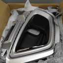 Fog Light Grill For Kia For Sorento EX LX 2016 2017 2018 Front Bumper Fog Lamp Trim Cover Frame Lid Bezel Hood Light Grille Panel(Left)