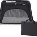Pamo Babe Travel Crib - Lightweight Baby Playard with Zip Door, Carry Bag for Airplane - Easy to Carry