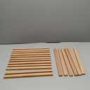 Wood Center/Bottom/Classic Mounted Drawer Slides, 18 Inches Wooden Dresser Undermount Drawer Slides Guide Track Rails for Dresser Replacement Kit (L002-18In-4P)