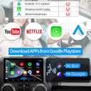 13.3 Inch Universal Double DIN Rotatable Android Car Stereo with 4GB+64GB IPS 19201080 Head Unit GPS Navigation Car Radio Compatible with Apple CarPlay/Android Auto Bluetooth 5.0 4G LTE