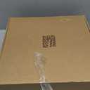 AMINUGAL Knee High Boots Women Square Toe Pull On Wide Calf Riding Fashion Buckles Chunky Metallic Casual Vintage Buckle Rivet 7