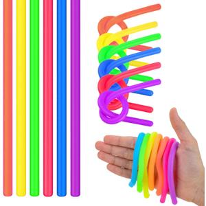 25 Pack Monkey Noodles - Fidget Stretchy Sensory Toys for Kids & Toddlers - Autism Sensory Products - Stretchy String - Party Favors & Treasure Box Toys for Classroom & Easter