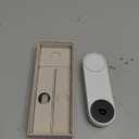 Google Nest Doorbell (Wired, 3rd Gen) - 2K Video and Gemini, Live View, Night Vision, 2-Way Audio - Works with Google Home - 2025 Model - Snow
