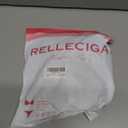 RELLECIGA Women's V Neck Bikini Set Mesh High Waisted Tummy Control Bathing Suit 2 Piece Swimsuit (L)