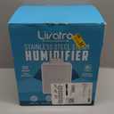 Stainless Steel Humidifier, 3L Warm Mist Humidifier, Easy Clean with Warm Steam Humidifier, Healthy Air Mist Humidifiers for Bedroom Living Room, with Sleep Mode and Auto-off Setting