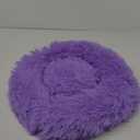 Fluffy Purple Dog Bed Extra Small Washable,Calming Dog Bed Princess for Small Dogs 15 inches Donut Soft Small Pet Bed,Anti Anxiety Round Fits up to 5 lbs Warm Comfort Pets Beds for Puppy Dogs Indoor