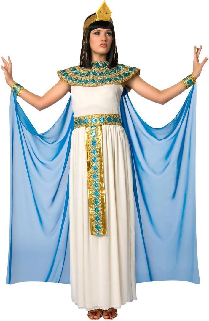Morph Cleopatra Costume Women Egyptian Halloween Outfit Adult Egyptian Costume for Parties and Dress Up Events (Small)