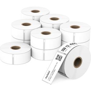 Compatible 1-1/8" x 3-1/2" Direct Thermal Labels Replacement for DYMO 30252 Barcodes Address Postage, Compatible with Rollo, DYMO 4XL & Zebra Desktop Printers (12 Rolls, 350 Labels/Roll)
