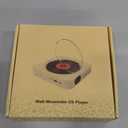 Portable CD Player Built-in Speaker Stereo CD Players with Double 3.5mm Headphones Jack LED Screen Wall Mountable CD Music Player with IR Remote Control Supports CD/BT/FM/TF Card/AUX