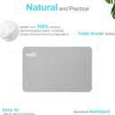 Diatomite Stone Bath Mat, Premium Non-Slip Natural Diatomaceous Earth Bathtub Fast Drying Mats for Bathroom Floor (23.6" x 15.4" Light Grey)