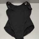 Black Mesh Back and Droplet Keyhole Cutout Leotard (X-Large)