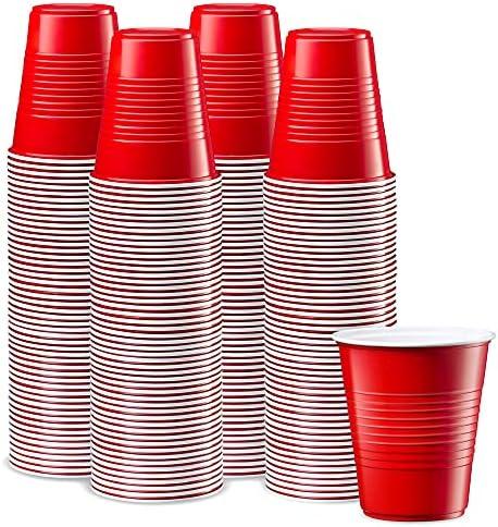 Comfy Package GUSTO [12 oz. - 240 Count] Disposable Plastic Red Cups, Party Drinking Cups for Events and Everyday Use (Formerly
